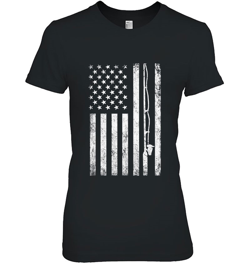 american flag fish shirt
