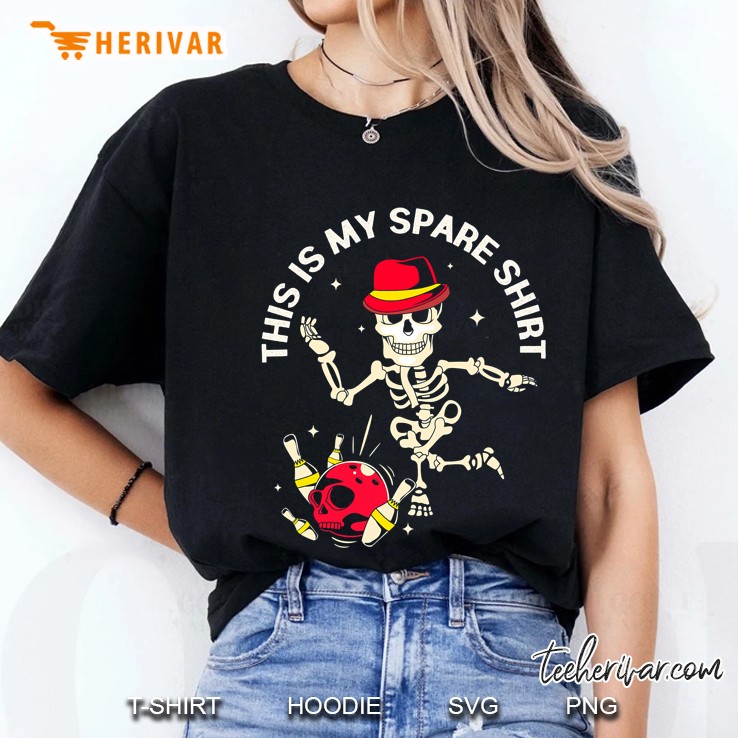 Funny Bowling Shirt For Men & Woman This Is My Spare Ladies Tee