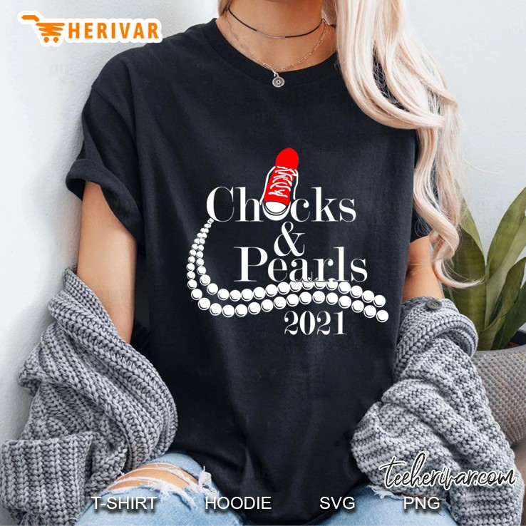 Chucks And Pearls Ladies Tee