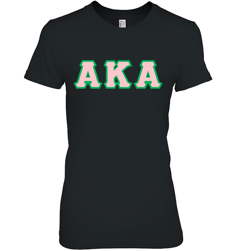AKA Printed Letters Traditional T-Shirt