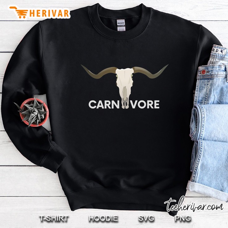Carnivore Diet Ruminant Skull Clothing Gear Sweatshirt