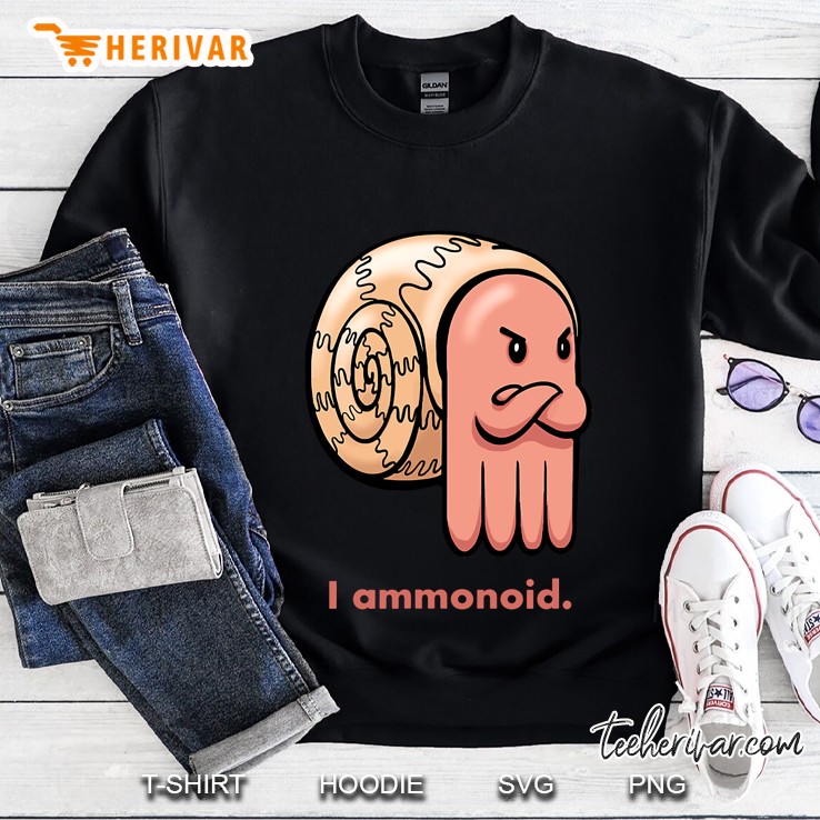 I Ammonoid Ammonite Funny Cute Prehistoric Sea Creature Sweatshirt