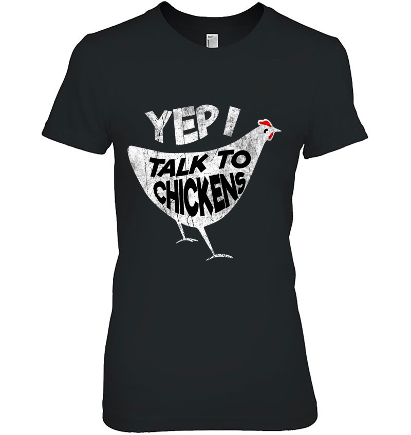 Men's Women's Yep I Talk To Chickens Funny Graphic Design Sweatshirt