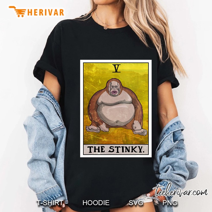 The Stinky Meme Tarot Card Uh Oh Stinky Monkey Ladies Tee
