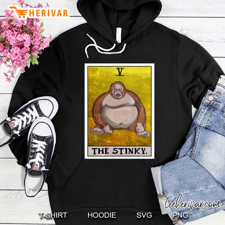 The Stinky Meme Tarot Card Uh Oh Stinky Monkey Hoodie