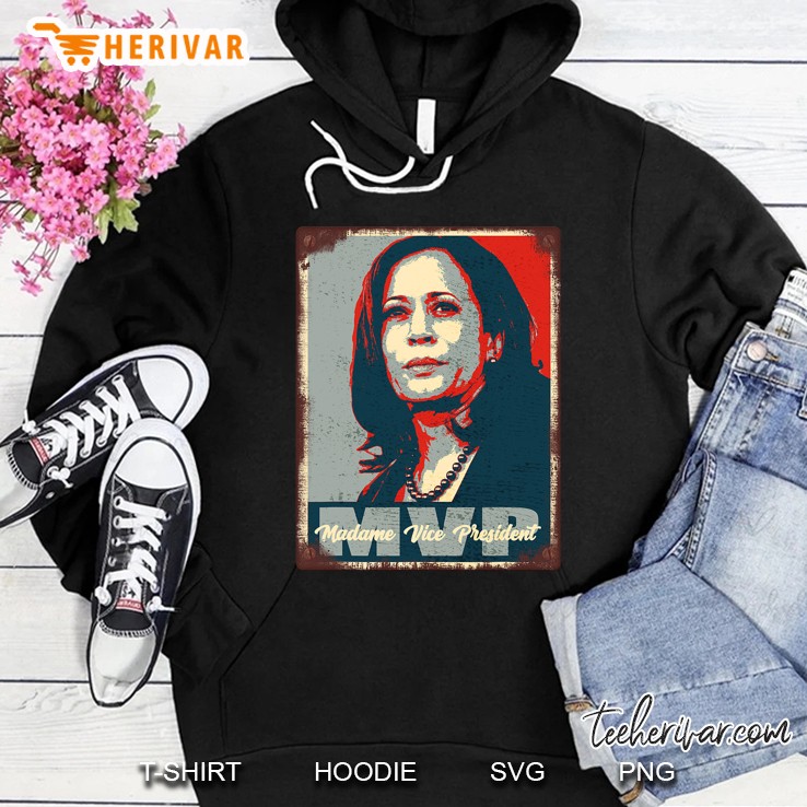 Vintage Old Rusty Tin Design - Mvp Kamala Harris Hoodie