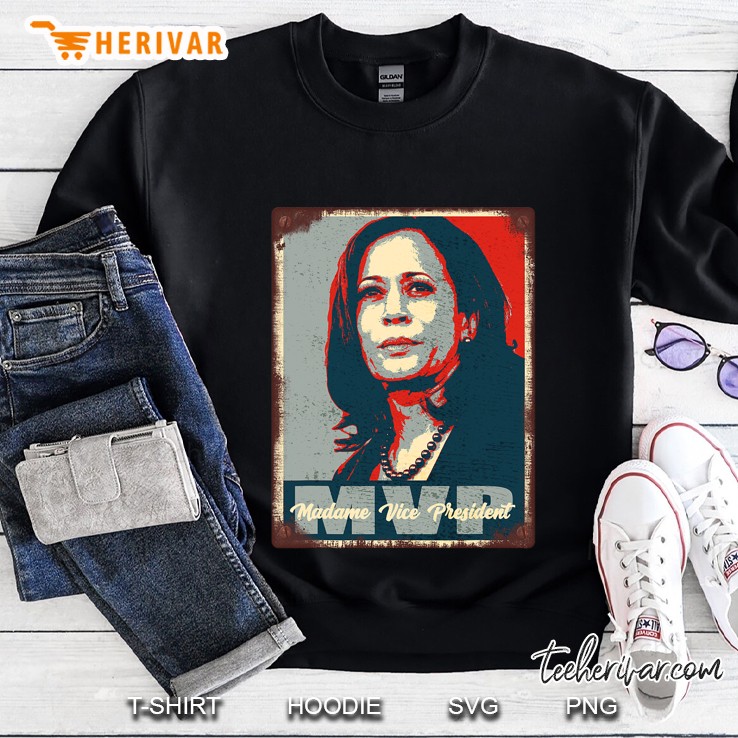 Vintage Old Rusty Tin Design - Mvp Kamala Harris Sweatshirt