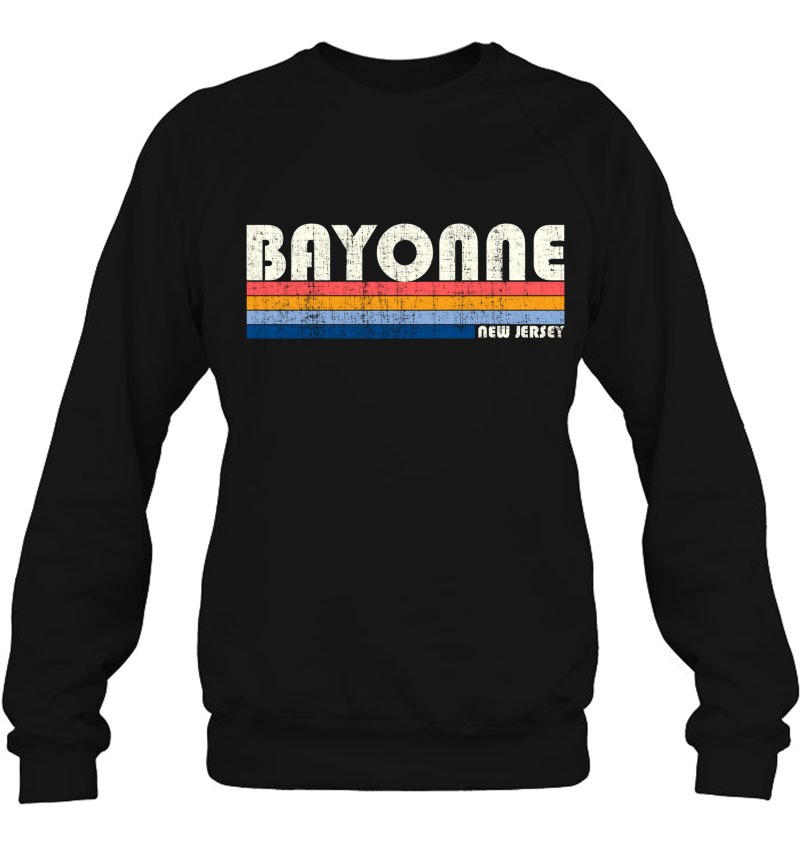 Retro Bayonne NJ Shirt New Jersey T-shirt 70s 80s Vintage Style Bayonne Retro Mens Womens T-Shirts 