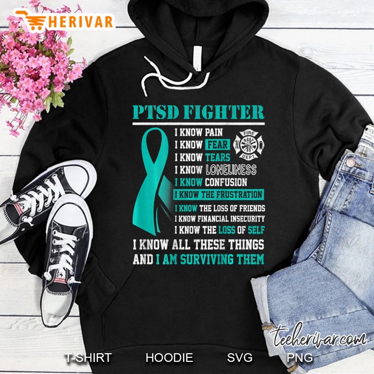 Firefighter - Ptsd Fighter - I Am Surviving Them Hoodie