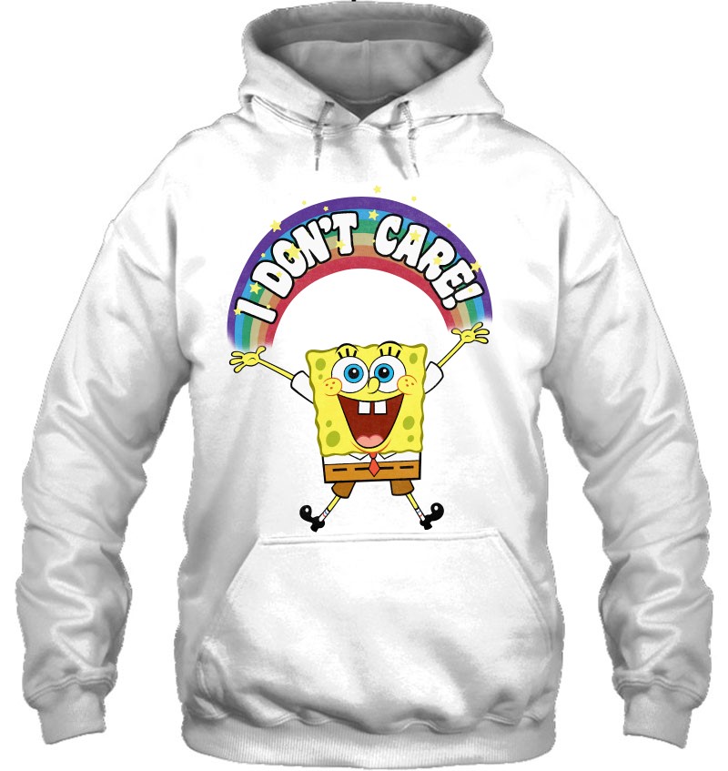 Spongebob Squarepants I Dont Care! Rainbow T-Shirts, Hoodies, SVG & PNG ...