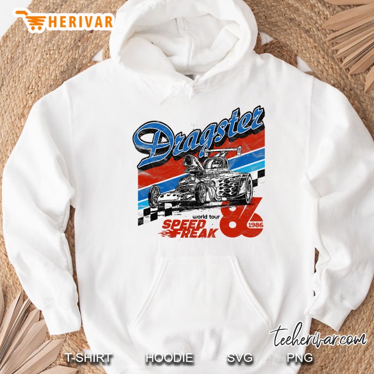 Retro Dragster Racing Stripe Hot Rod Car Race Hoodie