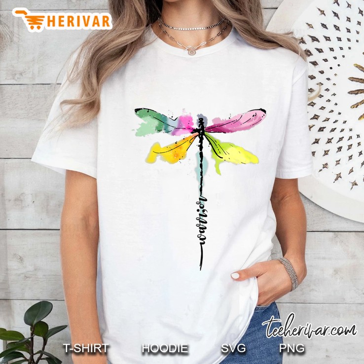 Dragonfly Warrior Semicolon Suicide Prevention Awareness Ladies Tee