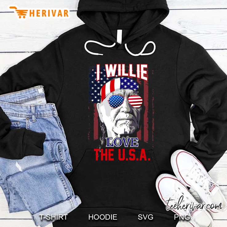 America Lover - I Willie Love The Usa Hoodie