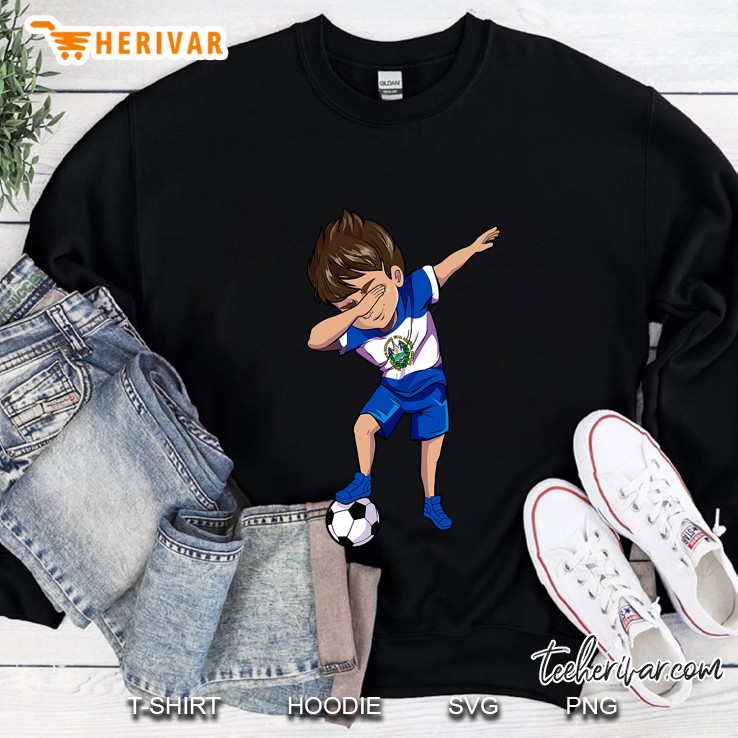 Dabbing Soccer Futbol Boy Cipote El Salvador Jersey Sweatshirt