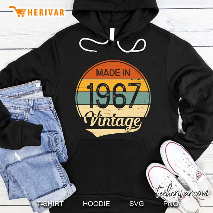 Vintage 1967 Made In 1967 54Th Birthday 54 Years Old Gift Hoodie
