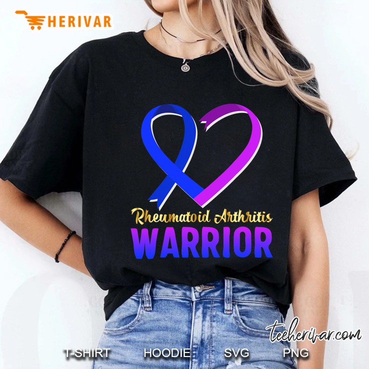 Rheumatoid Arthritis Warrior Awareness Ribbon Gift Ladies Tee