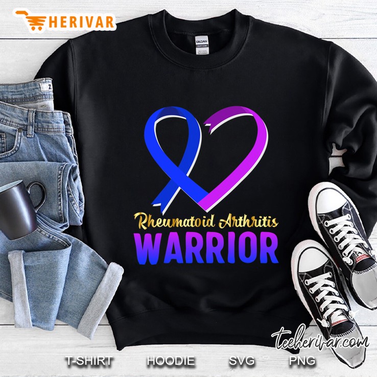 Rheumatoid Arthritis Warrior Awareness Ribbon Gift Sweatshirt