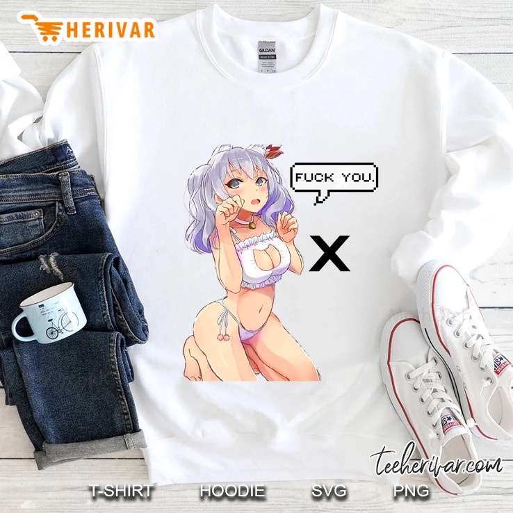 Anime Figures Girl Japanese Foxy Sexy Cat Ears Lewd Hentai Premium Sweatshirt