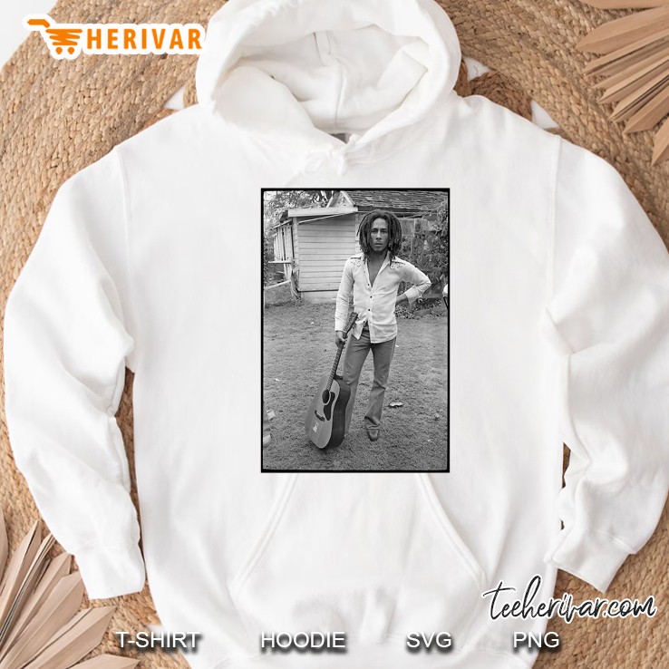 Bob Marley X David Burnett Guitar Photo Premium Hoodie