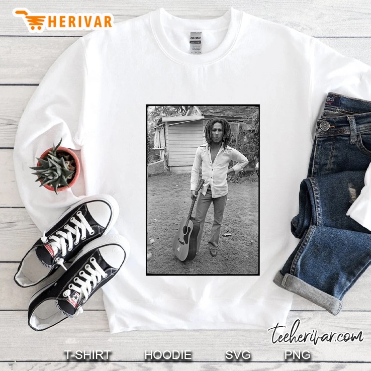 Bob Marley X David Burnett Guitar Photo Premium Sweatshirt