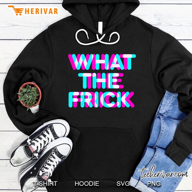 What The Frick Funny Gamer Meme Anaglyph Style Hoodie