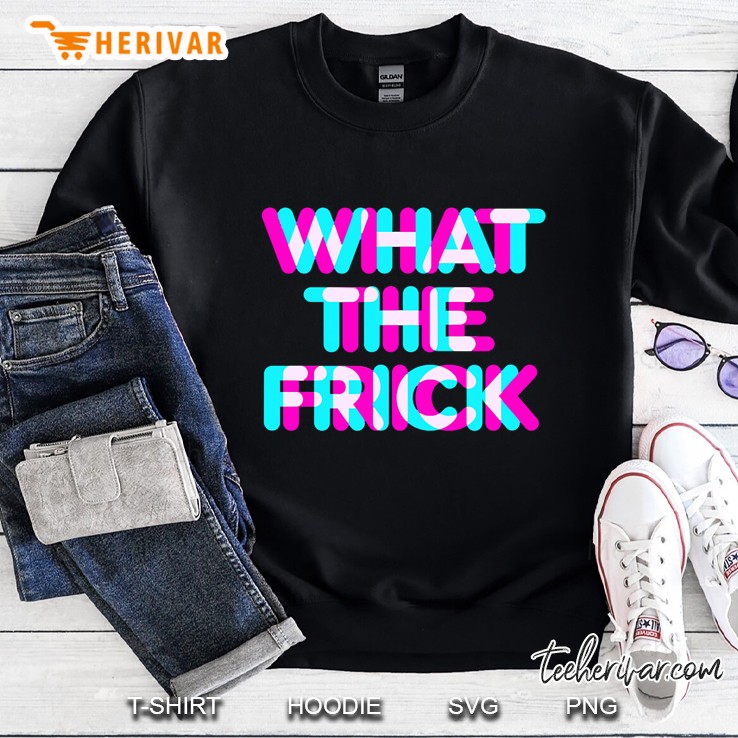 What The Frick Funny Gamer Meme Anaglyph Style Sweatshirt