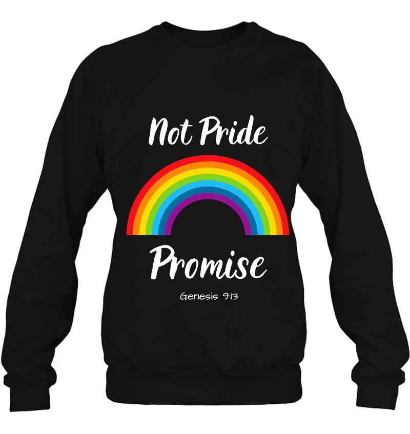 Rainbow God's Promise, Genesis 913, Covenant Bible Verse Sweatshirt