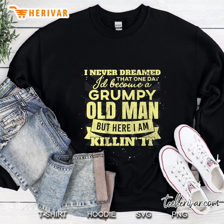 Surly Dour Sullen Morose Grumpy Old Man Sweatshirt