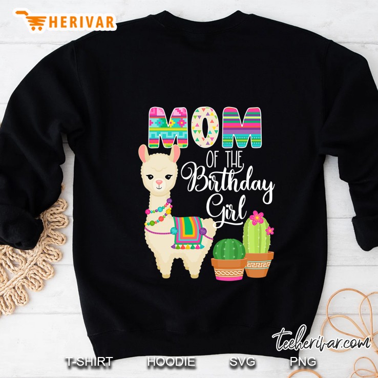 Llama Birthday Mom Of The Birthday Girl Farm Llama Birthday Sweatshirt