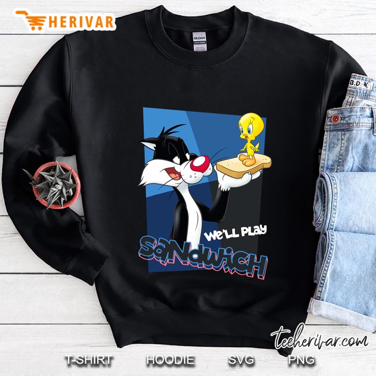 Looney Tunes Sylvester Tweety Sandwich Sweatshirt