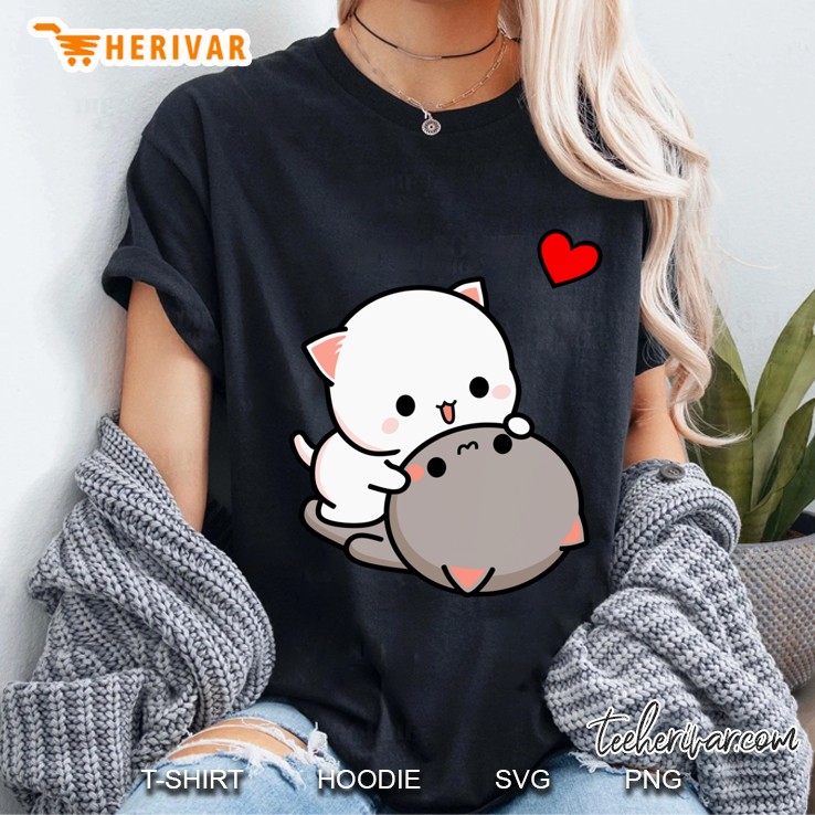 Mochi Peach Cat Goma Playful Cats Valentine