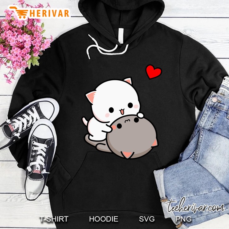 Mochi Peach Cat Goma Playful Cats Valentine