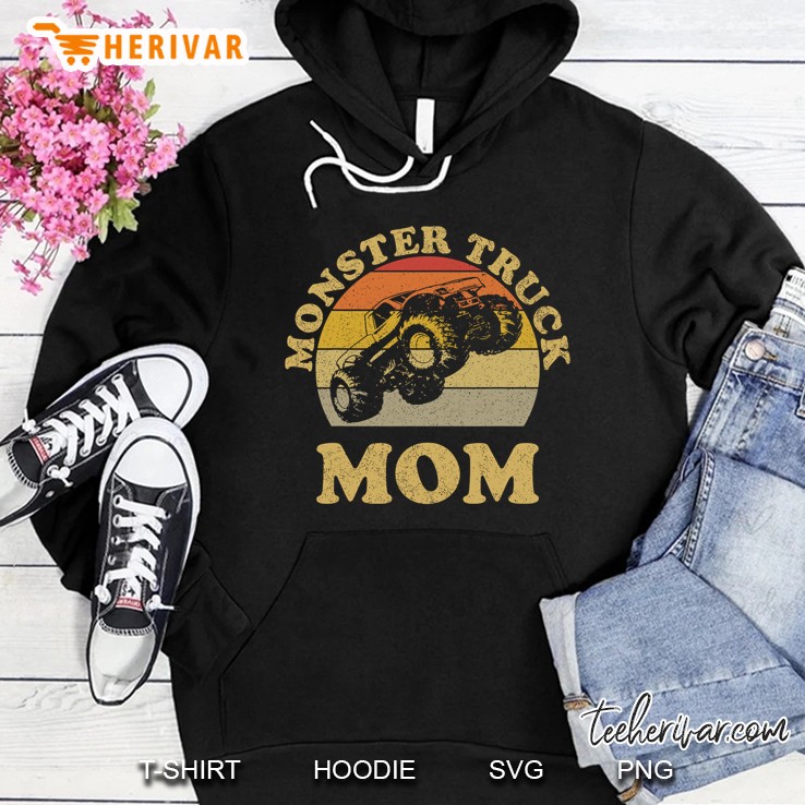 Monster Truck Mom Retro Vintage Monster Truck Hoodie
