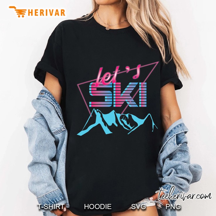 Retro Ski Vintage 80S Ski Costume 90S Ski Clothes Ladies Tee