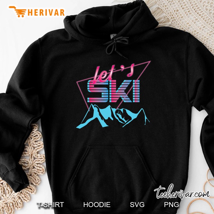Retro Ski Vintage 80S Ski Costume 90S Ski Clothes Hoodie