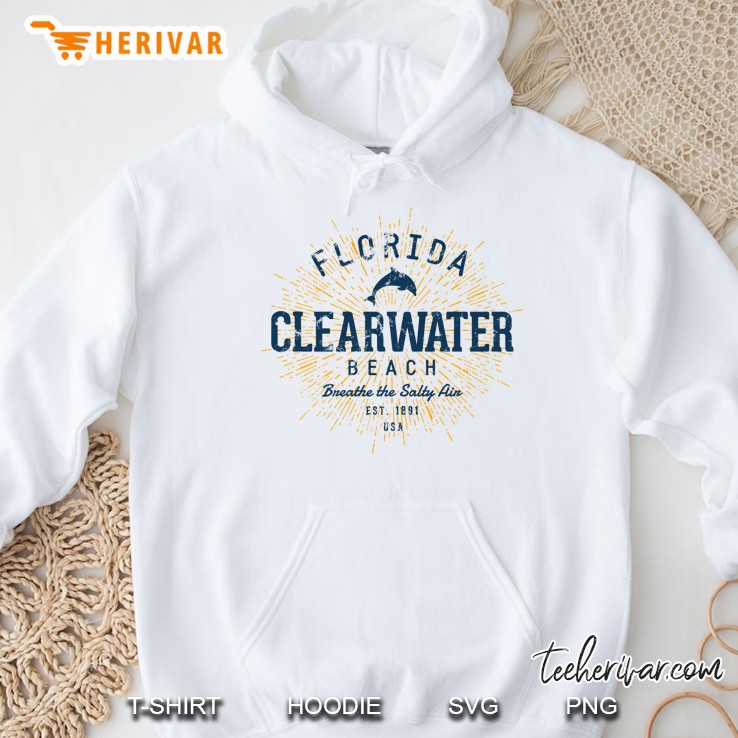 Vintage Clearwater Beach Pullover Hoodie