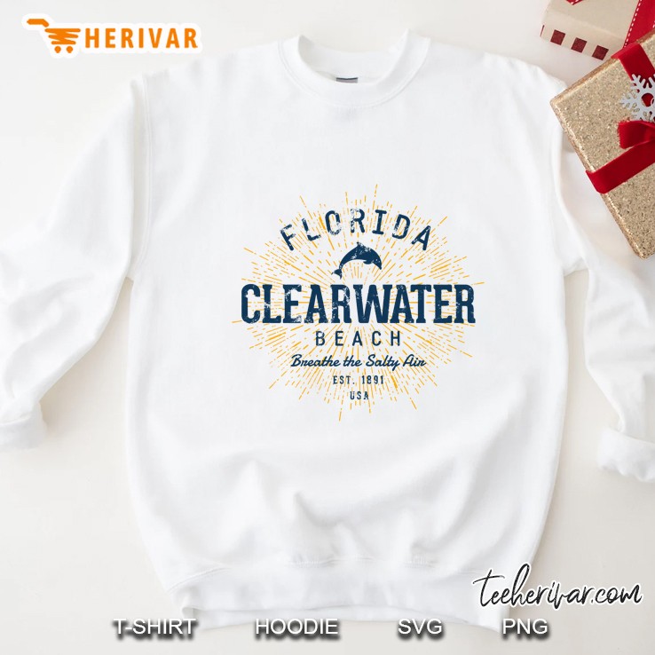 Vintage Clearwater Beach Pullover Sweatshirt