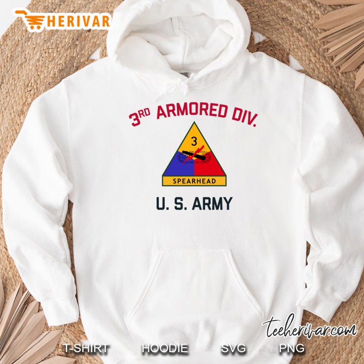 Us Army 3Rd Armored Division Spearhead Ww2 Vintage Tank Hoodie