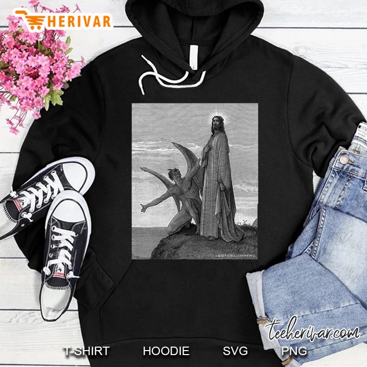 Jesus Christ Temptation Satan Wilderness Shirt Gustave Dore Hoodie