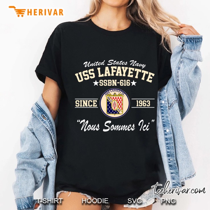 Uss Lafayette Ssbn-616 Ver2 Ladies Tee