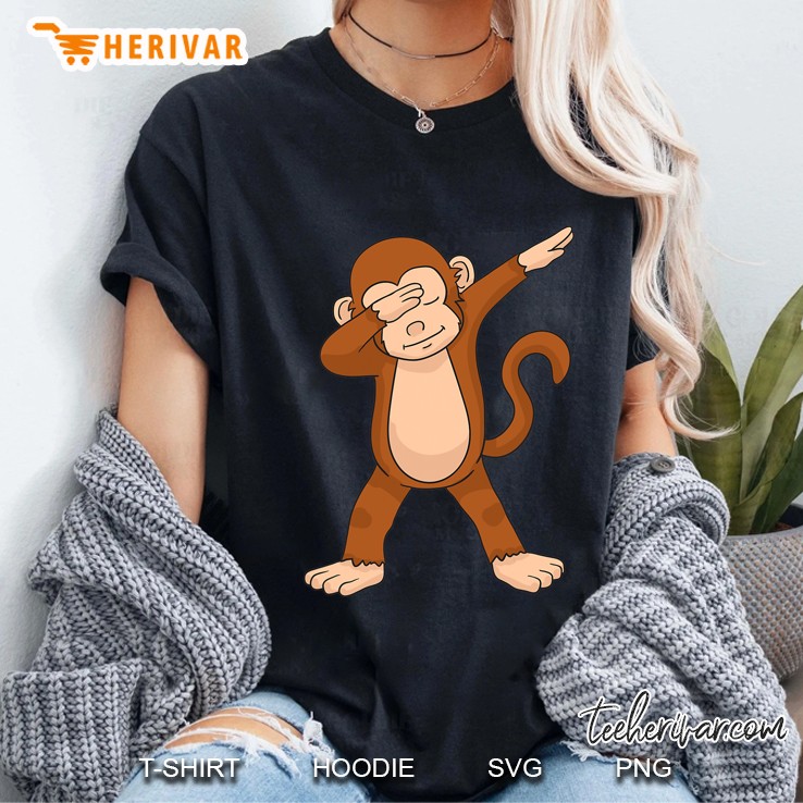 Dabbing Monkey Funny Dab Ladies Tee