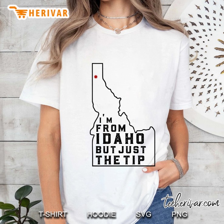 State Designs Just The Tip Idaho Ladies Tee