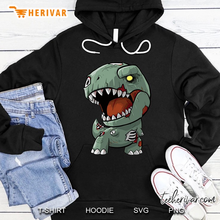 Baby Zombie T-Rex - Halloween Dinosaur Tee Hoodie
