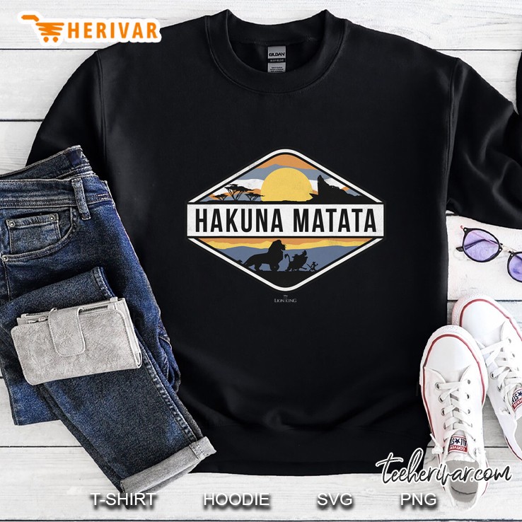 Lion King Hakuna Matata Sunset Graphic Sweatshirt