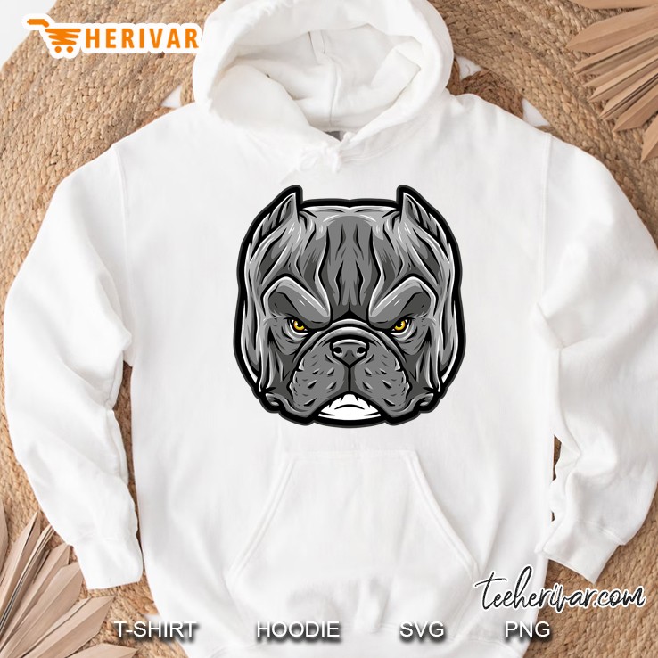 Blue Head American Exotic Bully Pit Bull Dog Hoodie