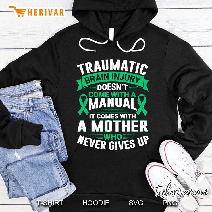 Mom Traumatic Brain Injury Awareness Tbi Mother Warrior Gift Hoodie