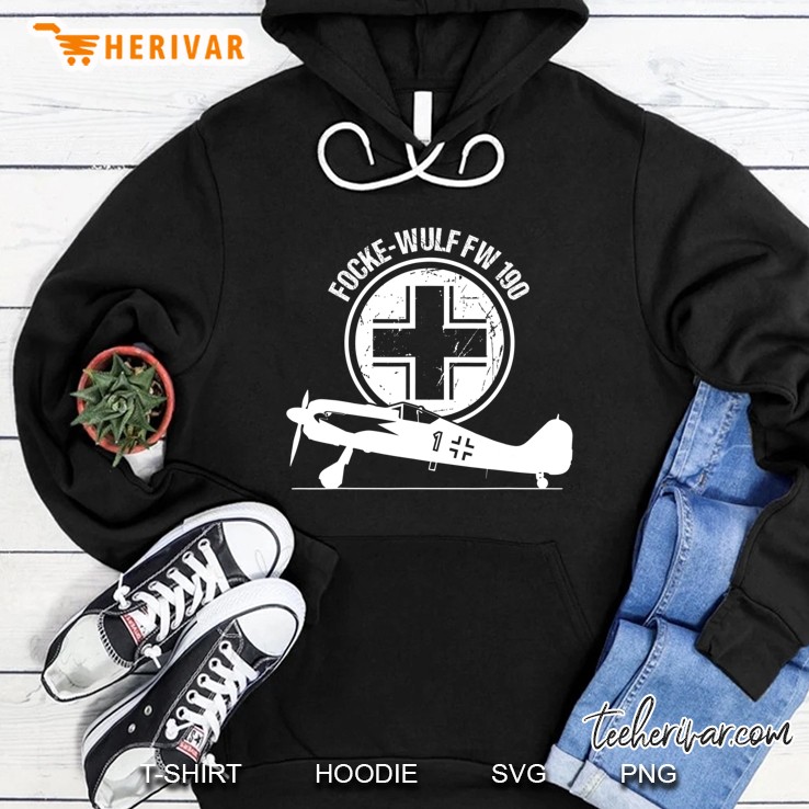 Focke Wulf Fw 190 Luftwaffe Warbird Fighter Aircraft Hoodie