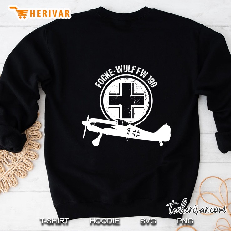Focke Wulf Fw 190 Luftwaffe Warbird Fighter Aircraft Sweatshirt