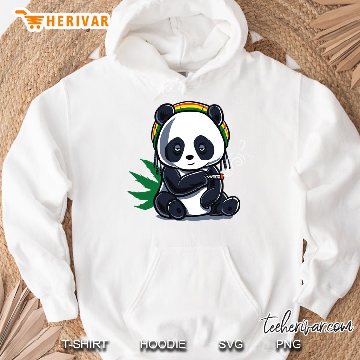 Weed Smoking Panda Marijuana Cannabis Stoner Thc Cbd 420 Ver2 Hoodie