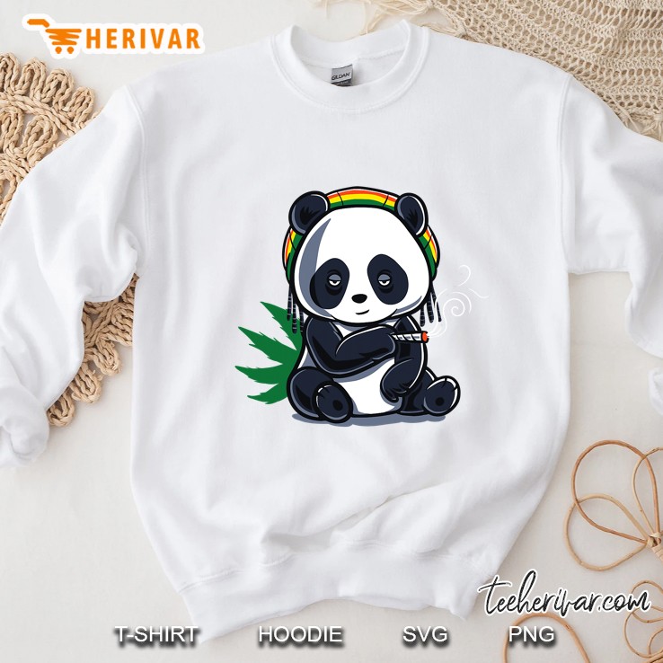 Weed Smoking Panda Marijuana Cannabis Stoner Thc Cbd 420 Ver2 Sweatshirt